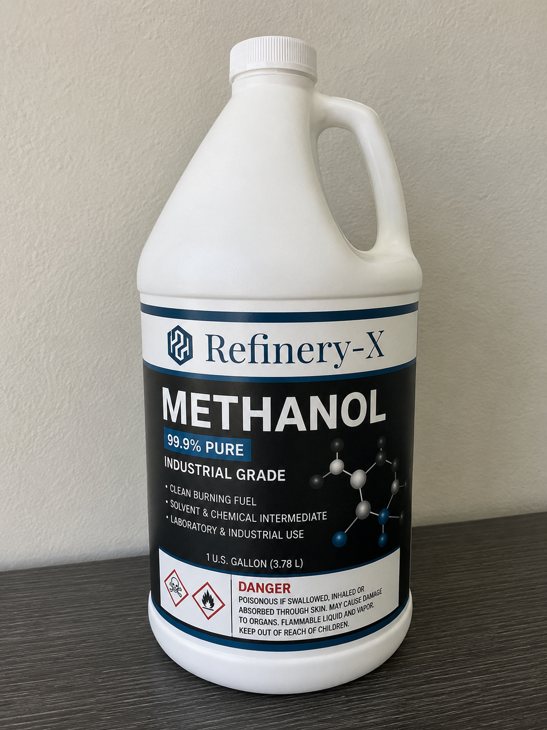 Refinery-X Methanol | Industrial Grade Methanol, Multipurpose Solvent 1 Gallon